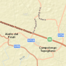 Aiello del Friuli Street Map