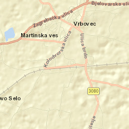 Vrbovec Street Map