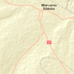 Oraş Miercurea Sibiului Street Map