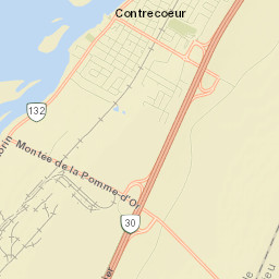 Contrecoeur Street Map