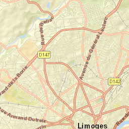 Limoges Street Map