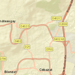 Blanzat Street Map