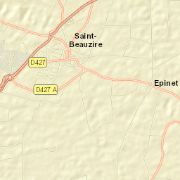 Saint-Beauzire Street Map