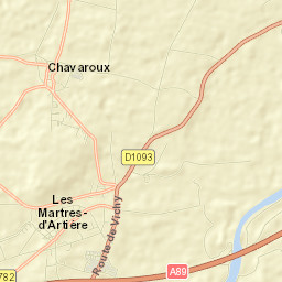 Les Martres-d'Artière Street Map