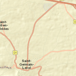 Saint-Germain-Laval Street Map