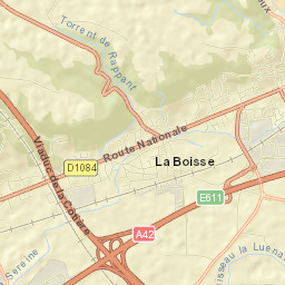 La Boisse Street Map