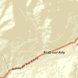 Praz-sur-Arly Street Map