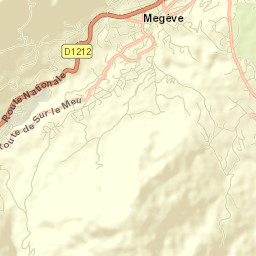 Megève Street Map