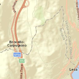 Brovello-Carpugnino Street Map