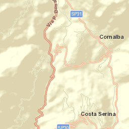 Costa di Serina Street Map