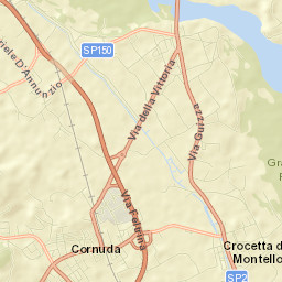 Crocetta del Montello Street Map