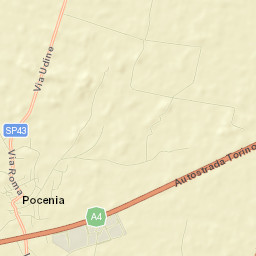 Pocenia Street Map