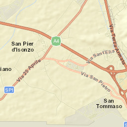 San Pier d'Isonzo Street Map