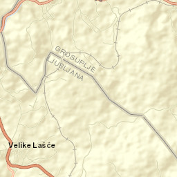 Velike Lašče Street Map