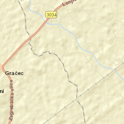 Gračec Street Map