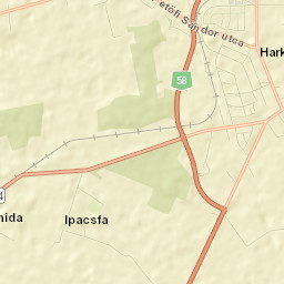Harkány Street Map