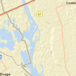 Comuna Cosmeşti Street Map