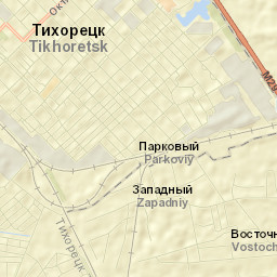 Tikhoretsk Street Map