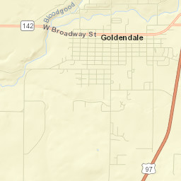 Goldendale Street Map
