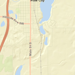 Pine City Street Map