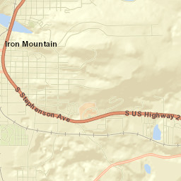 200-298 N Stephenson Ave, Iron Mountain Street Map