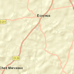 Écoyeux Street Map
