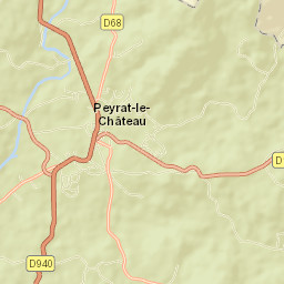 Peyrat-le-Château Street Map