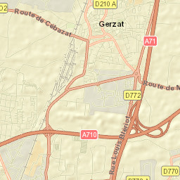 Gerzat Street Map