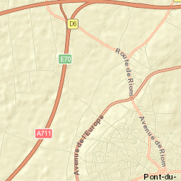 Pont-du-Château Street Map