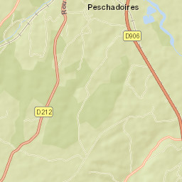 Peschadoires Street Map