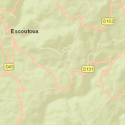 Escoutoux Street Map