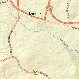Lentilly Street Map