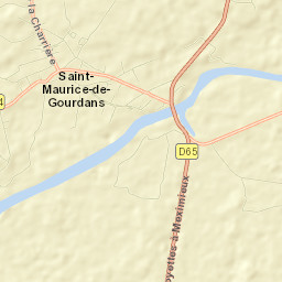 Saint-Maurice-de-Gourdans Street Map