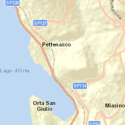 Pettenasco Street Map