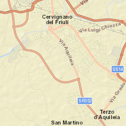 Terzo d'Aquileia Street Map