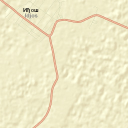 Tiszahegyes Street Map