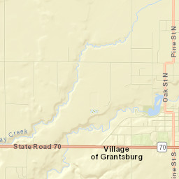 Grantsburg Street Map