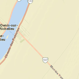 Saint-Denis-sur-Richelieu Street Map