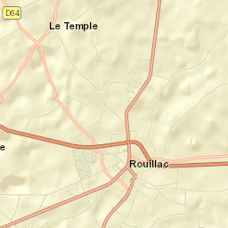Rouillac Street Map