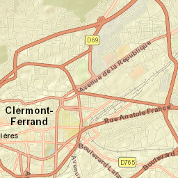Clermont-Ferrand Street Map