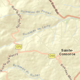 Sainte-Consorce Street Map
