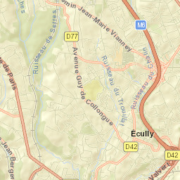 Écully Street Map