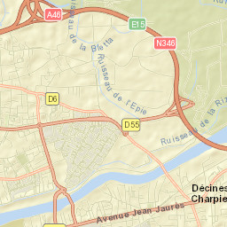 Vaulx-en-Velin Street Map