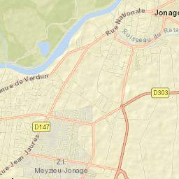 Jonage Street Map