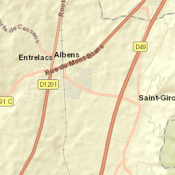 Albens Street Map