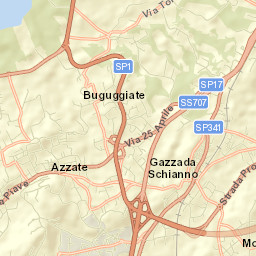 Azzate Street Map