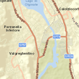 Olginate Street Map