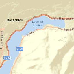 Ranzanico Street Map