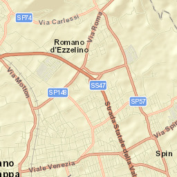 Romano d'Ezzelino Street Map