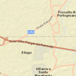 Fossalta di Portogruaro Street Map